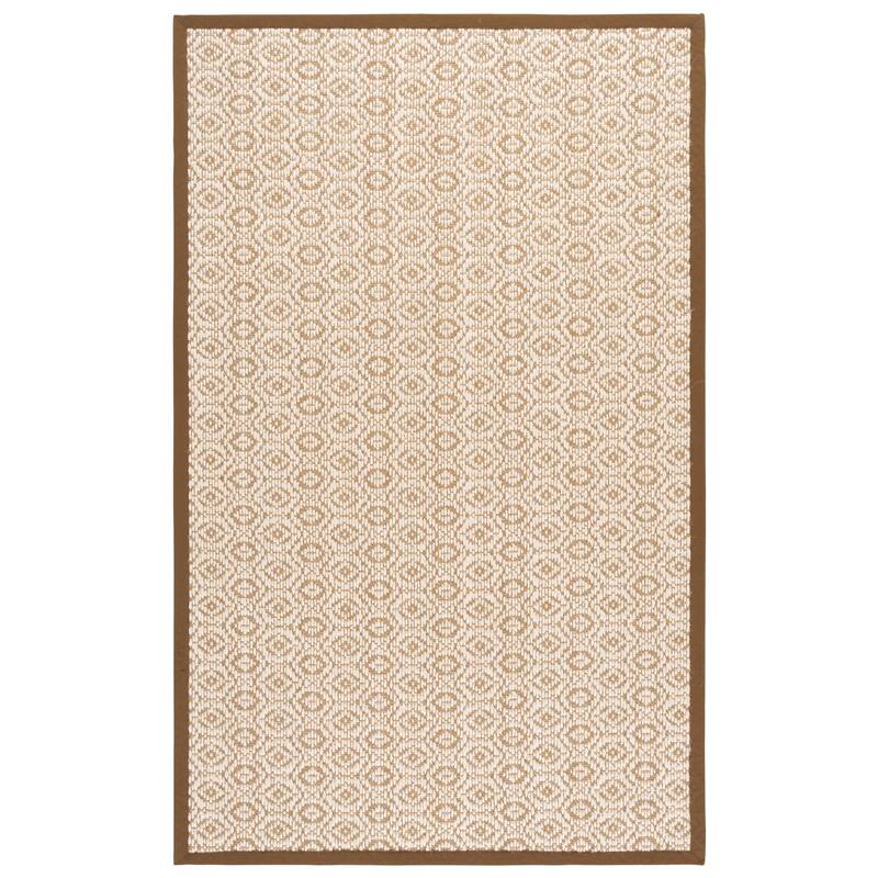 SAFAVIEH Natural Fiber Indu-Bala Farmhouse Sisal Rug - 6' x 9' - Natural/Brown - 6' x 9'