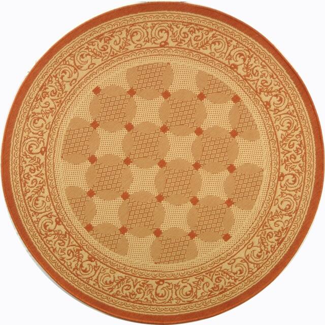 SAFAVIEH Courtyard Laurene Waterproof Patio Backyard Rug