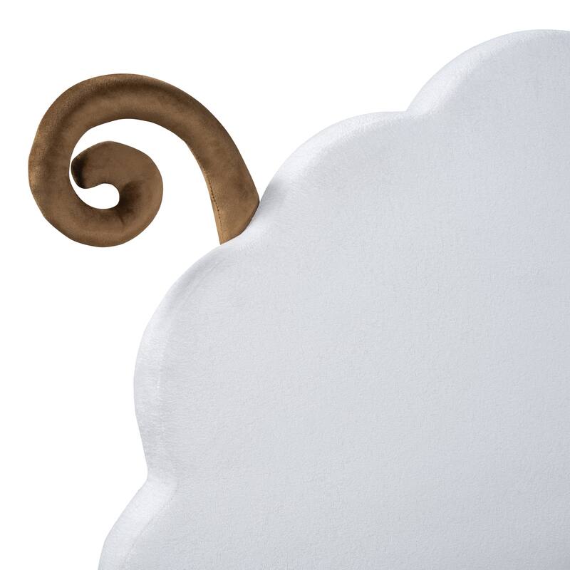 Platform Bed with Sheep-Shaped Headboard