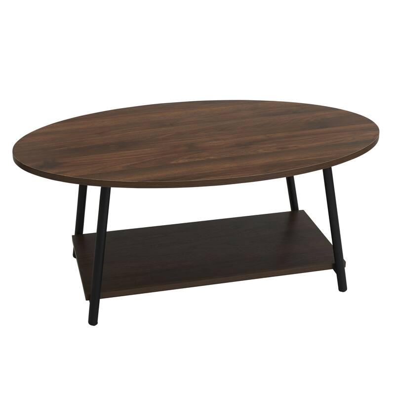 Household Essentials Coffee Table with Storage Shelf