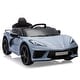 preview thumbnail 8 of 45, 12V Kids Ride on Car Licensed Corvette Light Blue