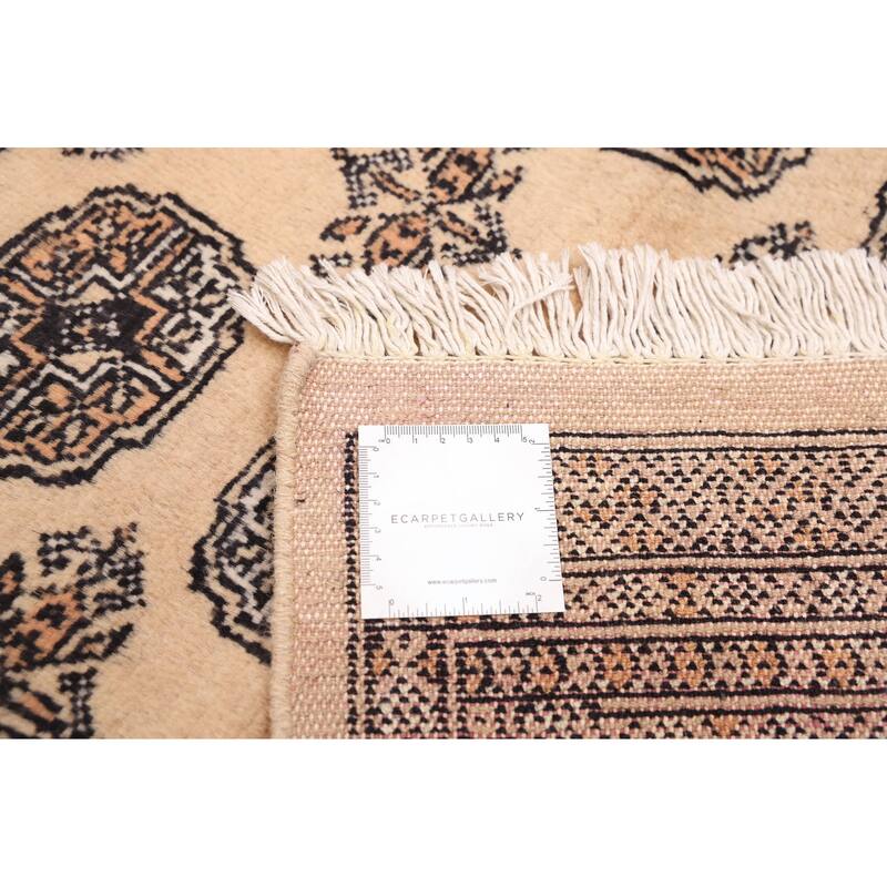 ECARPETGALLERY Hand-knotted Finest Peshawar Bokhara Beige Wool Rug - 6'0 x 8'6