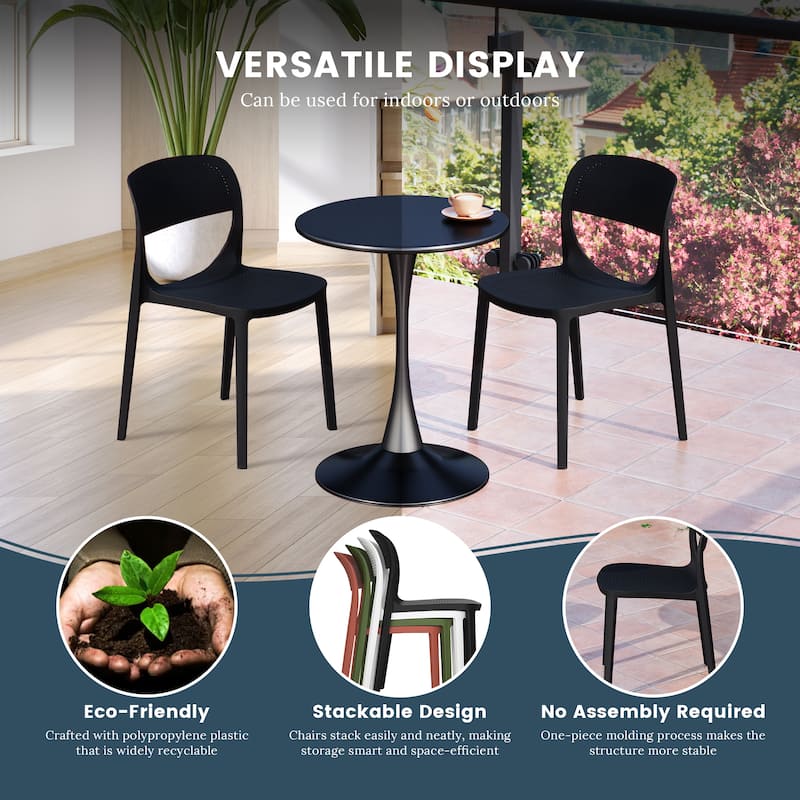 Frond and Form 4-Person Outdoor Round Dining Set