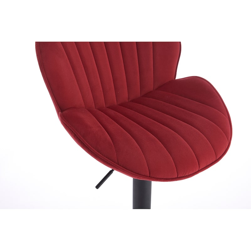 Bar Stools Set of 2 - Adjustable Bar stools with Back and Footrest, Counter Height Bar Chairs
