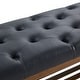preview thumbnail 28 of 46, Entryway Shoe Bench Storage Bench Fabric Solid Wood, 43-inch Upholstered Bench for Living Room, Bedrooms