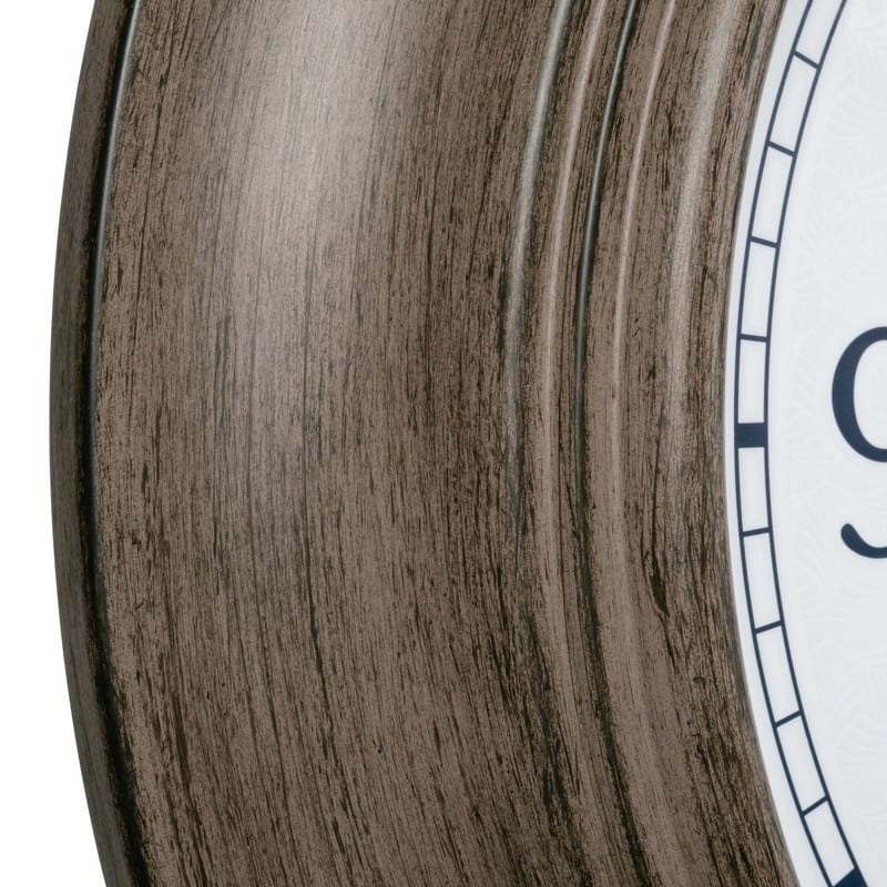 21" Brown Outdoor Lighted Leaves Quartz Clock with Temp and Humidity