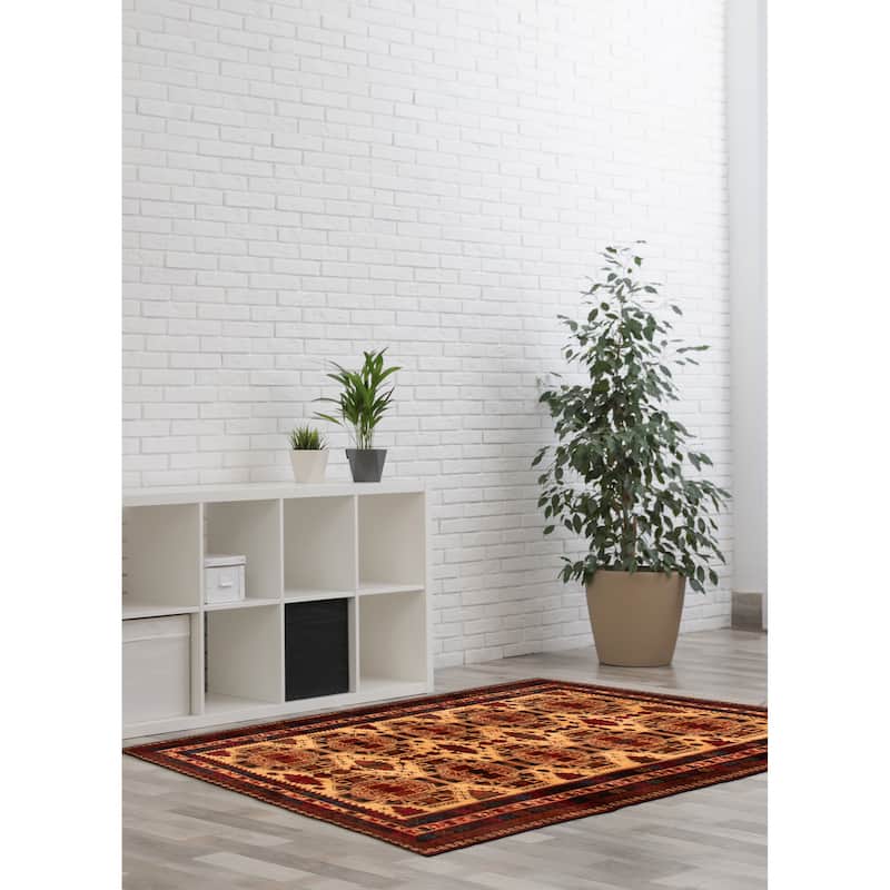 Teimani Ivory Rug 3'11" x 6'5" - 3'11 x 6'5