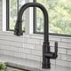 preview thumbnail 129 of 154, Kraus 2-Function 1-Handle 1-Hole Pulldown Sprayer Brass Kitchen Faucet KPF-4101 - 16 7/8" H (Allyn Pulldown) - MB - Matte Black