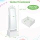 preview thumbnail 10 of 8, 2-in-1 Kids Play Jewelry Armoire with Full Length Mirror and Drawers - 13.5" x 12" x 44.5" (L x W x H)