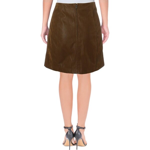 modern femme faux leather mini skirt
