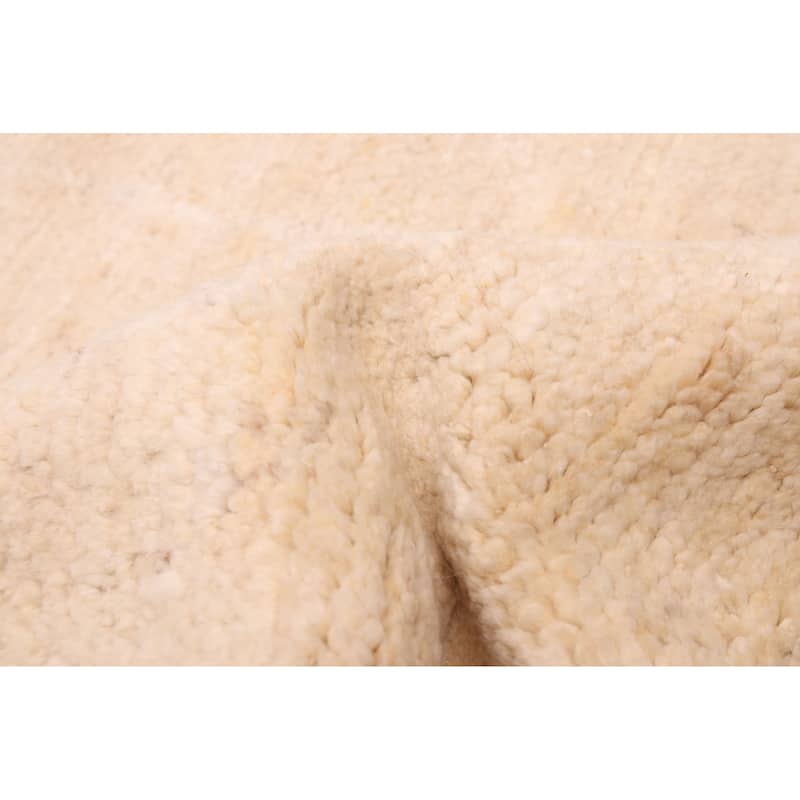 ECARPETGALLERY Hand-knotted Looma Cream Wool Rug - 8'3 x 9'7
