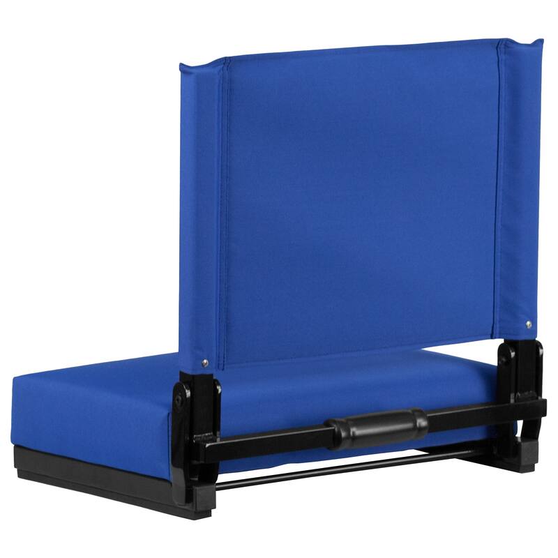 2 Pack 500 lb. Rated Lightweight Stadium Chair-Handle-Padded Seat