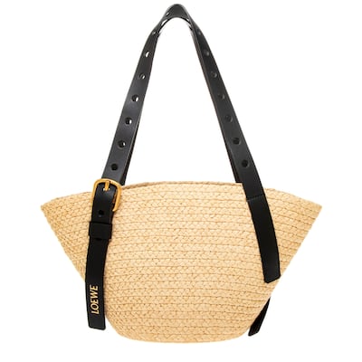 Loewe Small Punch Hole Basket Bag