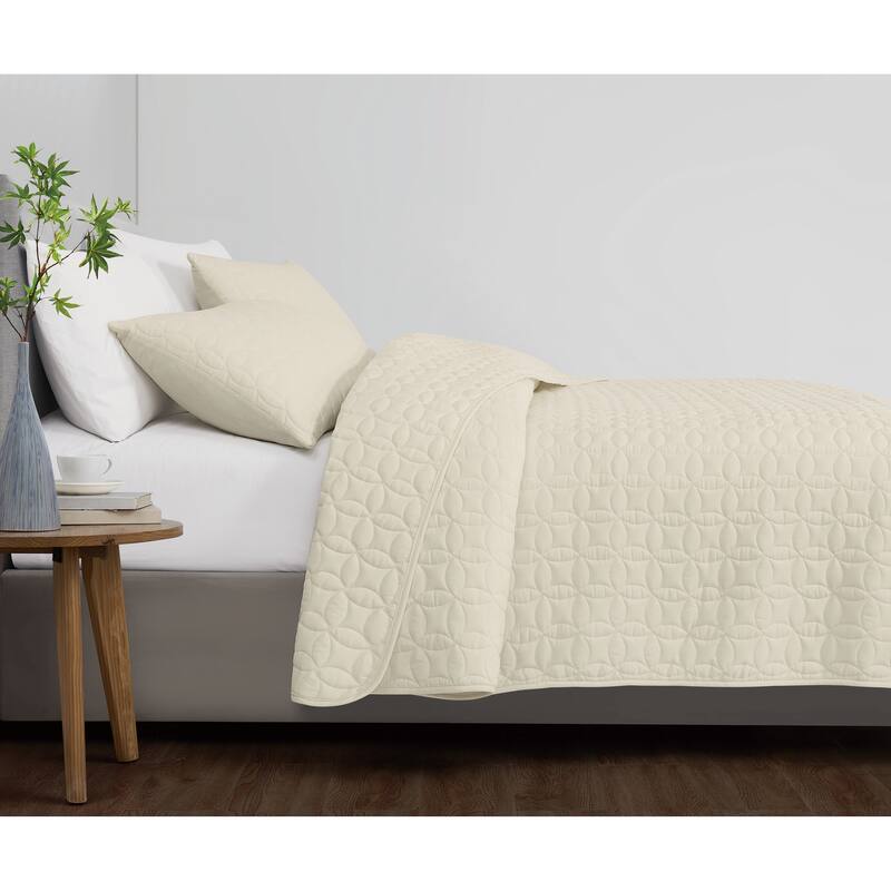 Cannon Geo Circle Solid Quilt Set