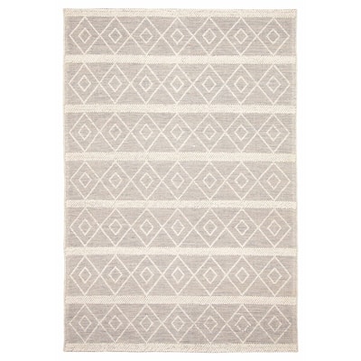 ECARPETGALLERY Braid weave Sienna Taupe Wool Rug - 6'0 x 8'9