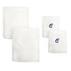 preview thumbnail 24 of 26, Sweet Kids 2-piece White Turkish Cotton Bath and Hand Towel Set with Royal Blue Monogrammed Initial Q - White