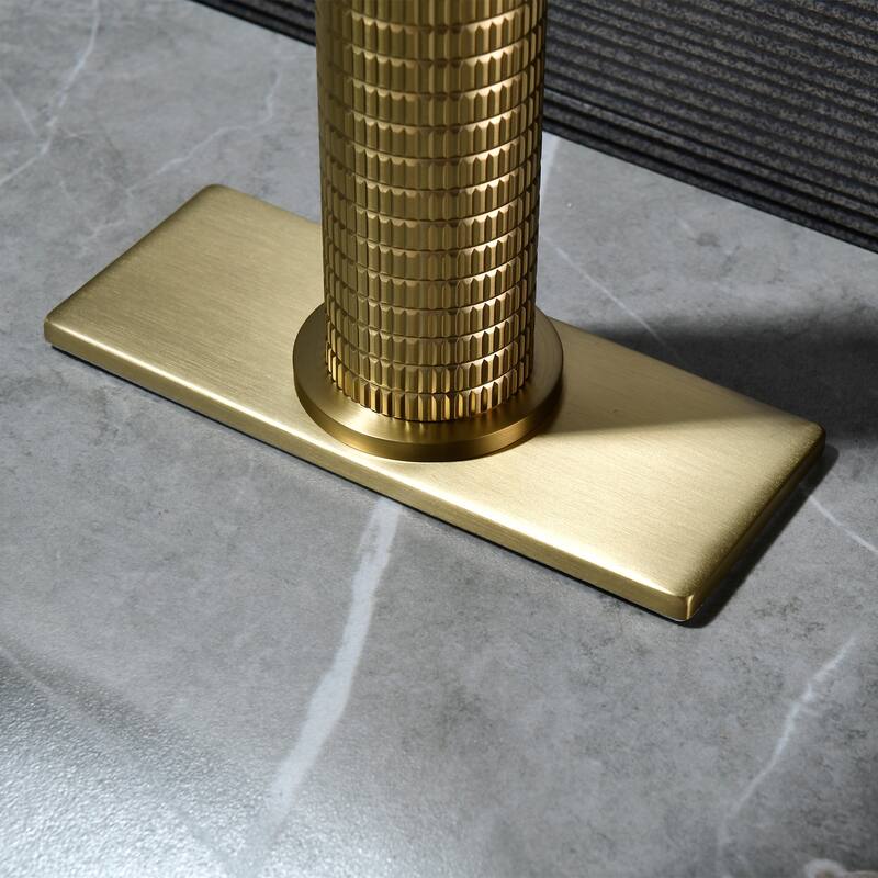 11.8"H Solid Brass Single-handle Bathroom Sink Faucet
