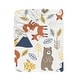 preview thumbnail 10 of 8, Lambs & Ivy Sierra Sky Blue/Gray Woodland Nursery 3-Piece Baby Crib Bedding Set