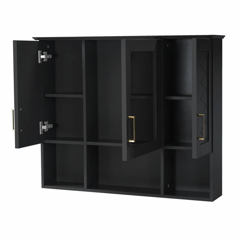 35" 2-in-1 Wall-Mounted Medicine Cabinet - High-Definition Mirror with Storage, Adjustable Shelves & Soft-Close Doors