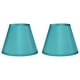 preview thumbnail 12 of 88, Hardback Faux Silk Conical Lamp Shade, 5 inch Top, 9 inch Bottom, 7 inch Slant Set of 2 - Teal Silk