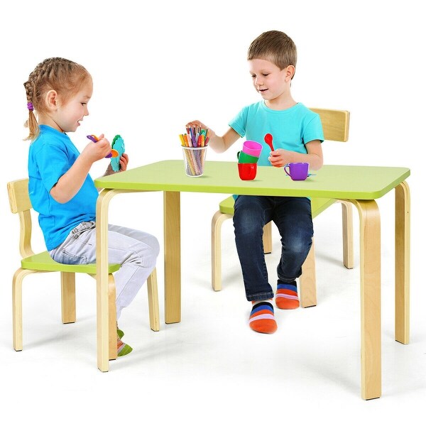 kids wooden art desk