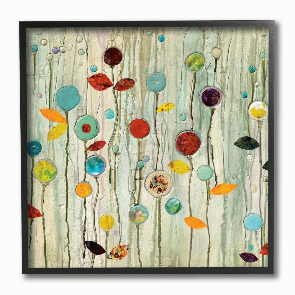 Stupell Abstract Paint Drop Floral Scene Whimsical Collage Framed Wall Art,12x12  Multi-Color On Sale Bed Bath  Beyond 31610176