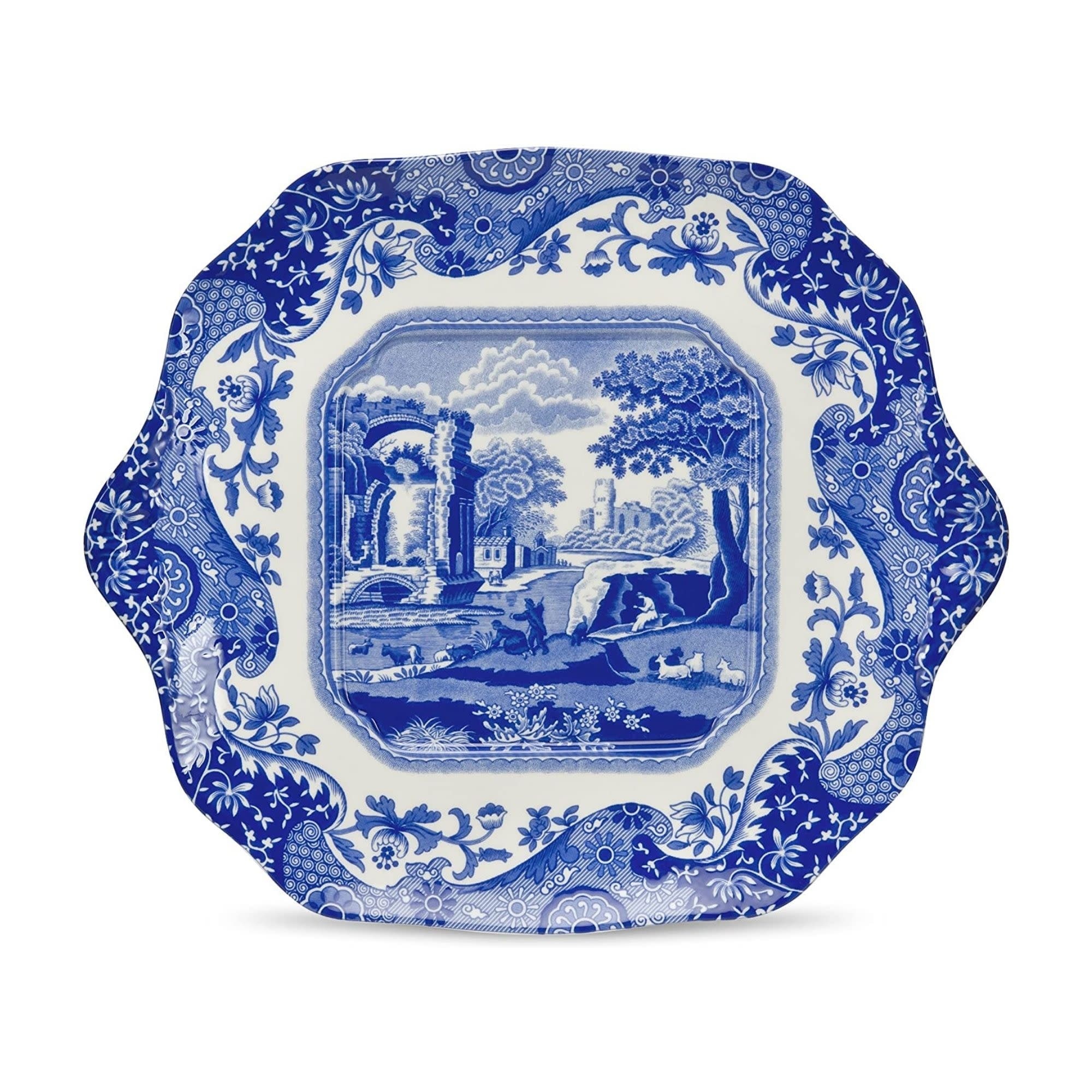 Spode Blue Italian English Bread and Butter Plate - 11 in