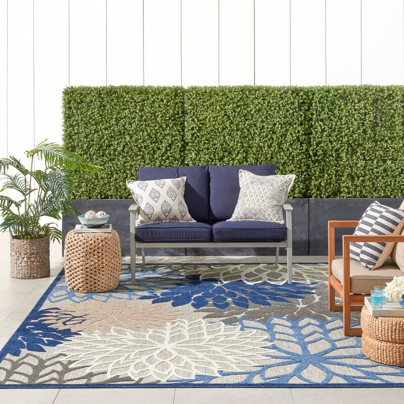 Nourison Aloha Floral Modern Indoor/Outdoor Area Rug
