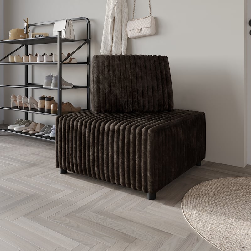 CraftPorch Luxurious Velvet Upholstered Corner seat