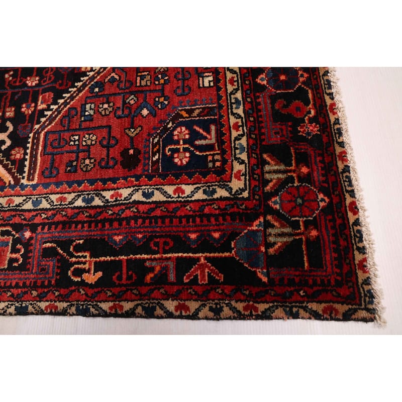 ECARPETGALLERY Hand-knotted Anatolian Vintage Dark Navy Wool Rug - 4'5 x 6'9
