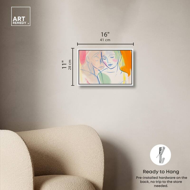 Brushstroke Bond Canvas by Art Remedy