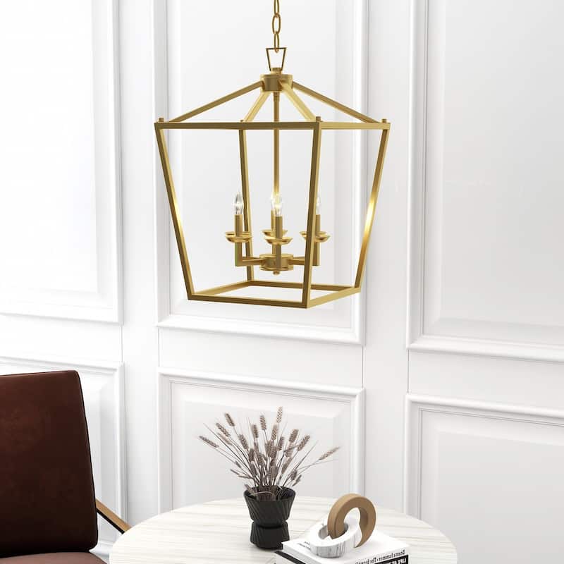 6 - Soft gold Light Pendant - 16"x16"x24"