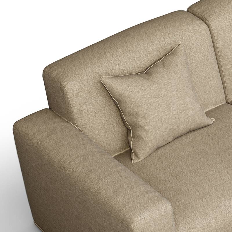 5-Piece Modular Sets Sectional Sofa Set Patio Conversation Sets