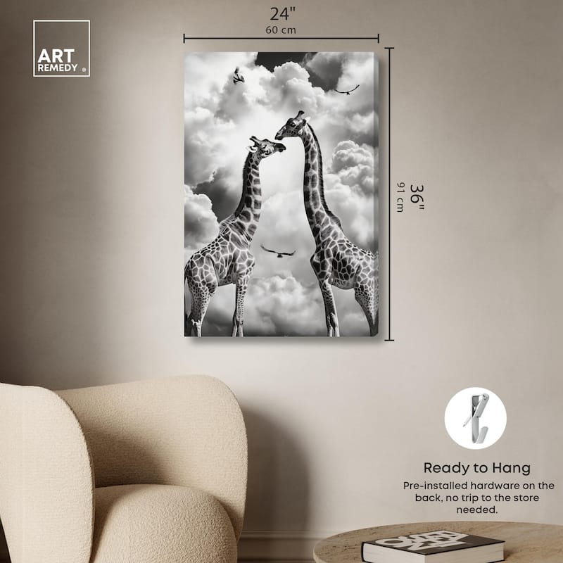 Giants in Love I Canvas by Art Remedy, Gallery Wrapped
