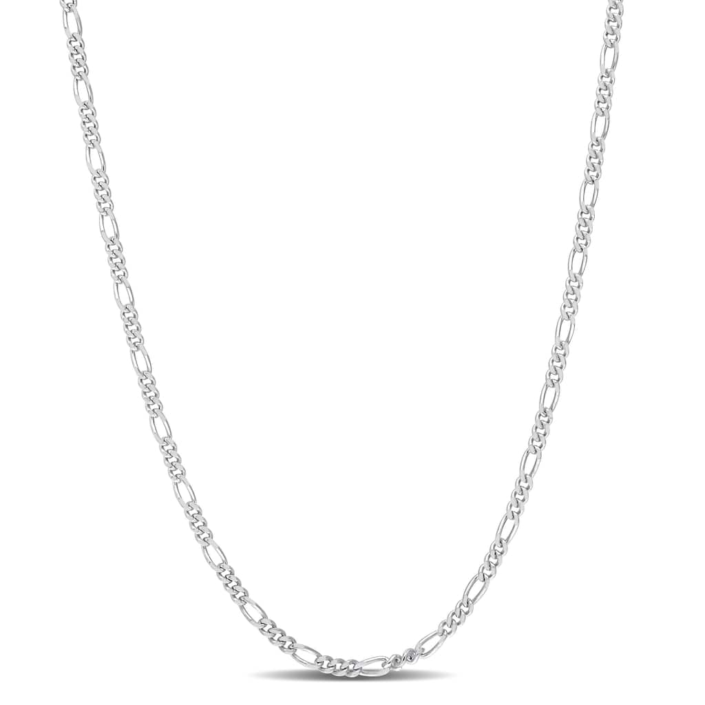 Miadora Sterling Silver Rope Chain Necklace