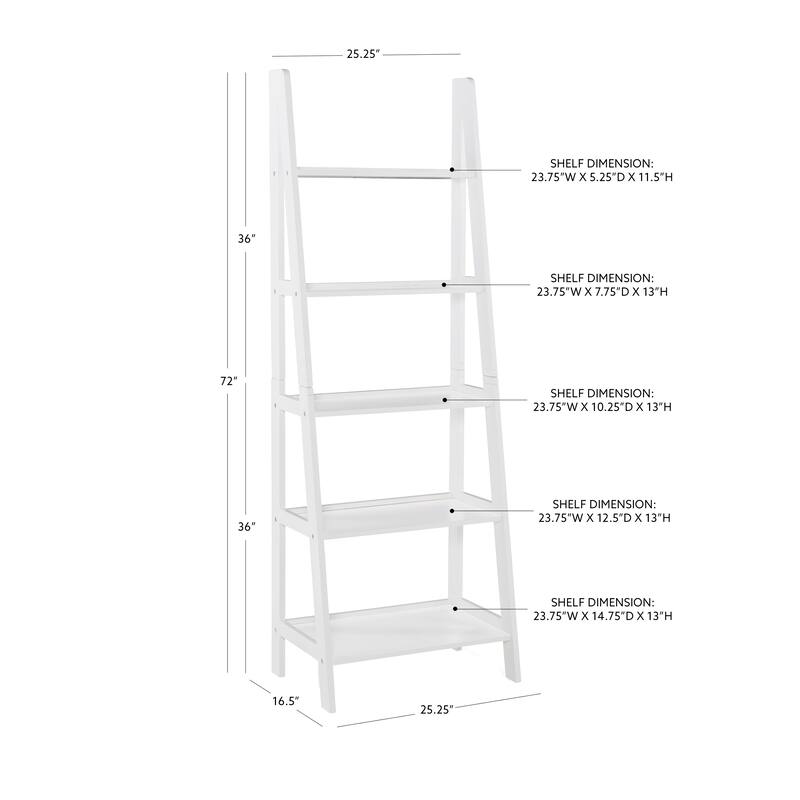 Freya 5-tier Ladder Bookshelf