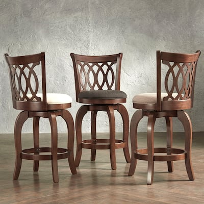 Verona Swivel 24-inch Counter Height Stool by iNSPIRE Q Classic