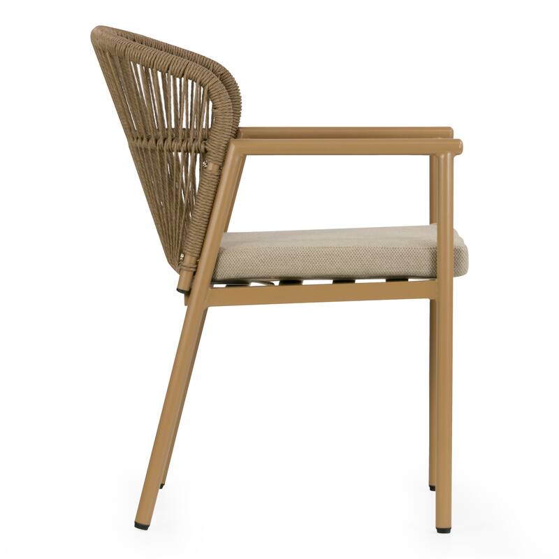 Bina Brown Outdoor Dining 4 Seats Set