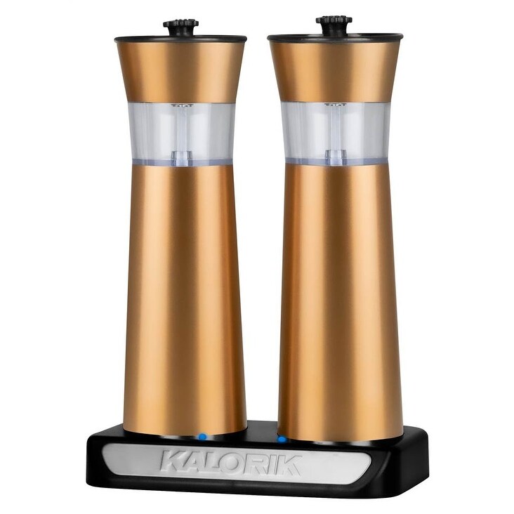 Copper Electric Salt and Pepper Grinders PPG 45587 CP - Bed Bath u0026 Beyond -  36969205