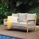 preview thumbnail 3 of 24, Cambridge Casual Nassau 4-Piece Teak Wood Outdoor Conversation Set