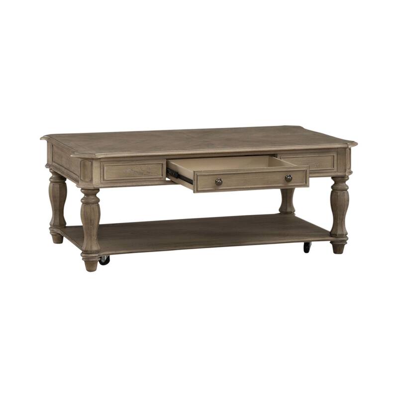 Magnolia Manor Weathered Bisque Alternate 3 Piece Cocktail Table Set