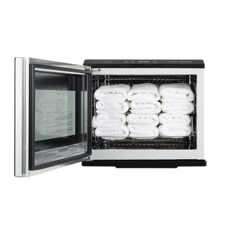 Stainless Steel Towel Warmer (30L) for Salon Spa Beauty Massage Use, with Glass Door - N/A