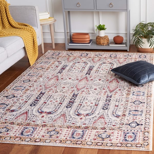slide 2 of 14, SAFAVIEH Luna Jenara Oriental Rug 8' x 10' - Beige/Blue Rust - Rectangle