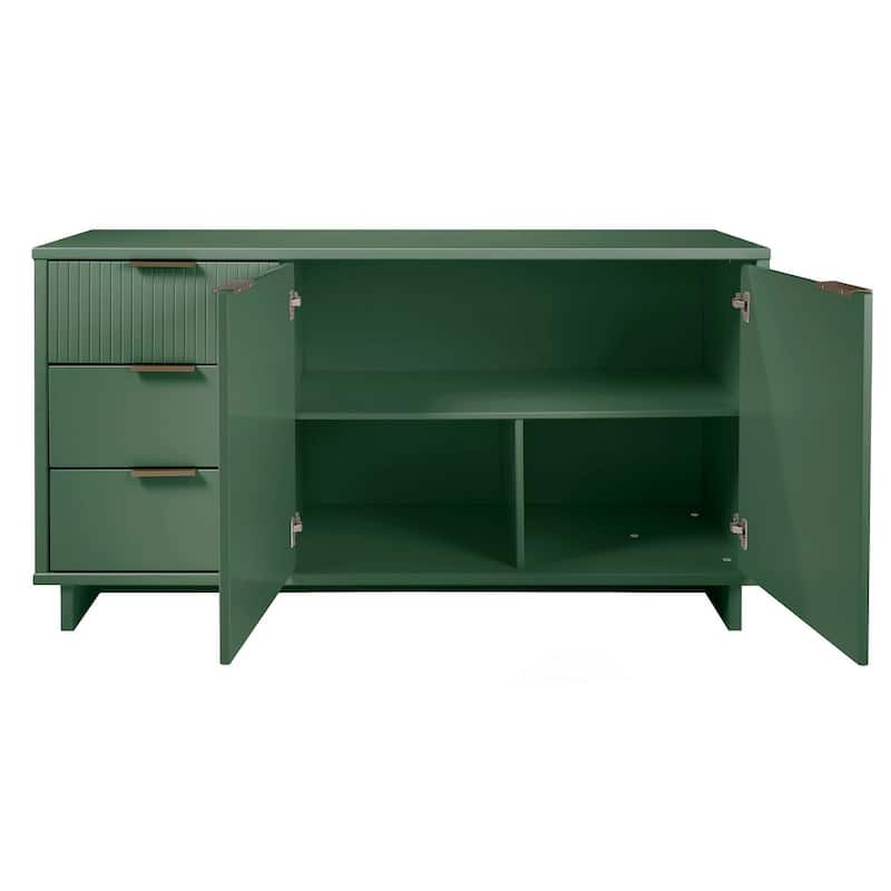 Manhattan Comfort Granville 55.07" 3 Drawer Modern Sideboard
