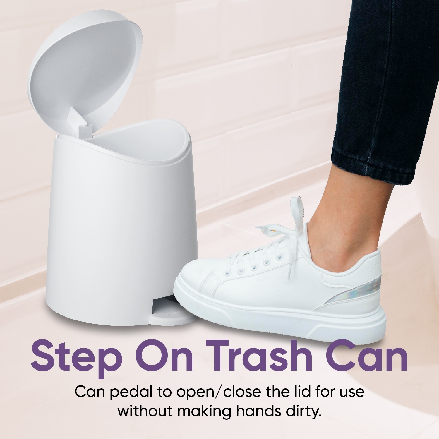 Superio Mini 3 L Step-on Trash Can - N/A-image