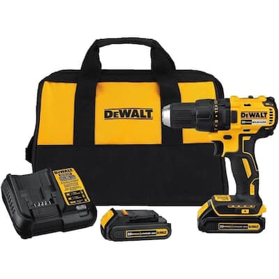 Dewalt 20V Max Cordless Drill/Driver Kit, Compact, Brushless