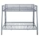 preview thumbnail 5 of 5, Full XL over Queen Metal Bunk Bed with Ladder and Guardrails