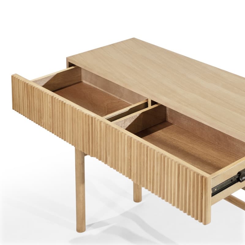 Solid Wood Console Table with 2-Drawer