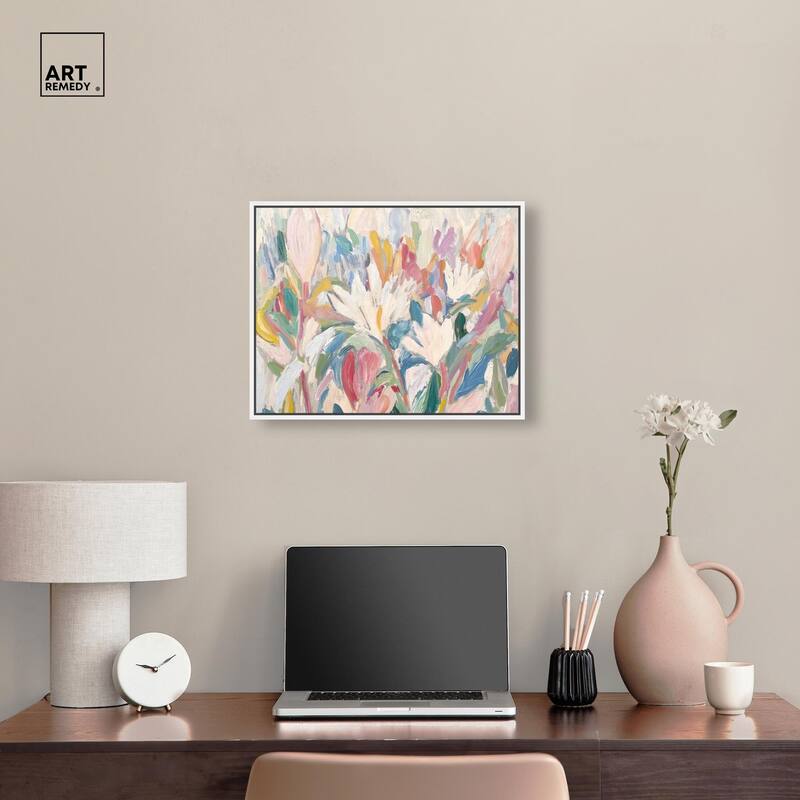 Morning Mist Bloom I Canvas by Art Remedy