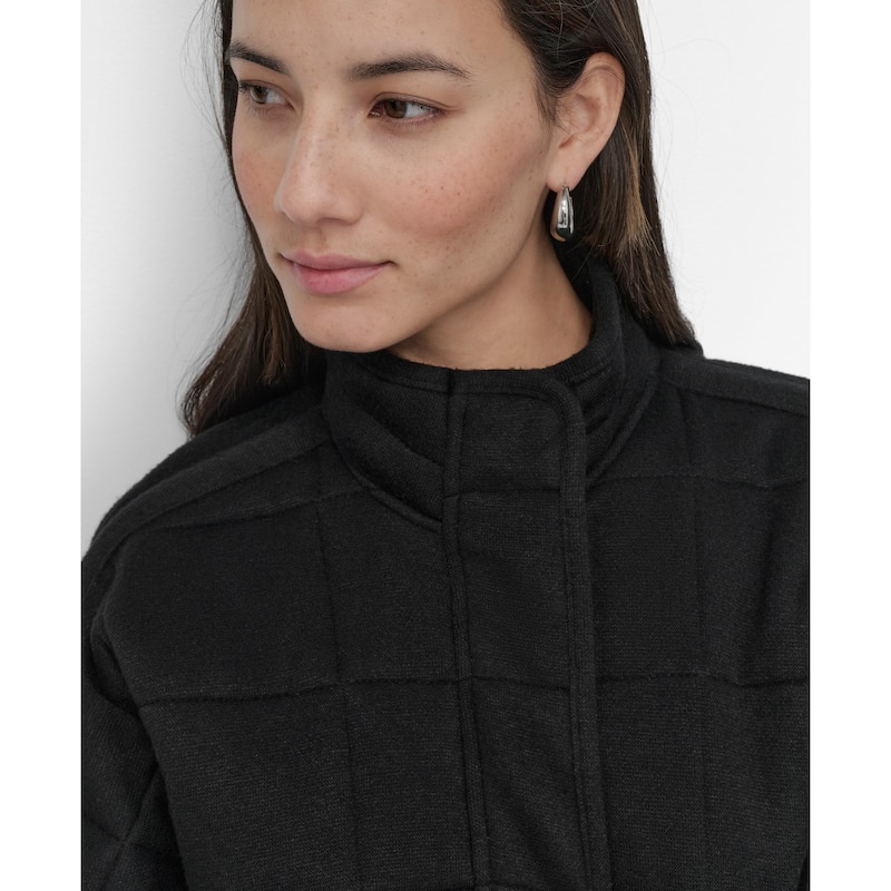 DKNY Quilted Zippered Jacket